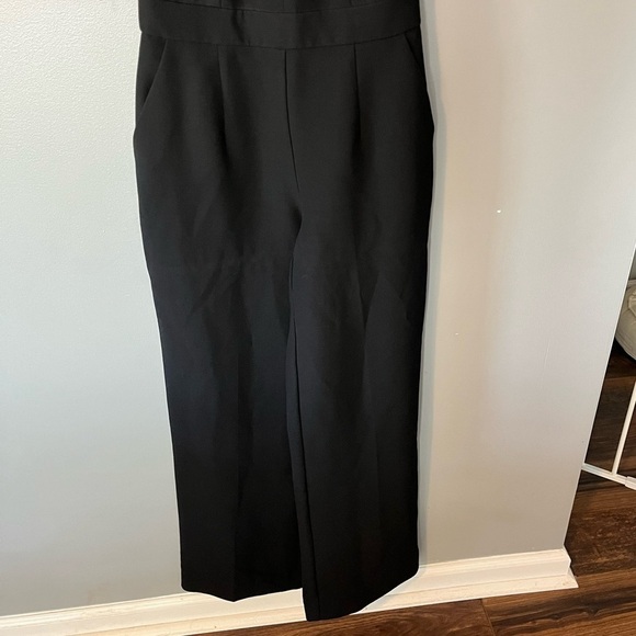 TRINA TURK Solid Black Jumpsuit Peekaboo Back - Picture 5 of 10